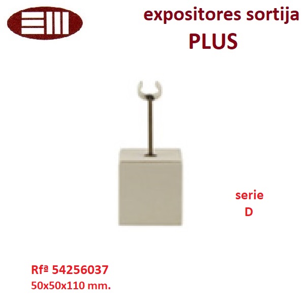 Expositor PLUS sortija fleje, prisma rectangular 50x50x110
