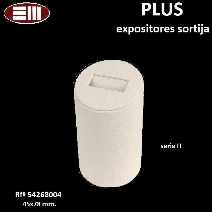 Expositor PLUS sortija labial, cilindro 0/45x78 mm.