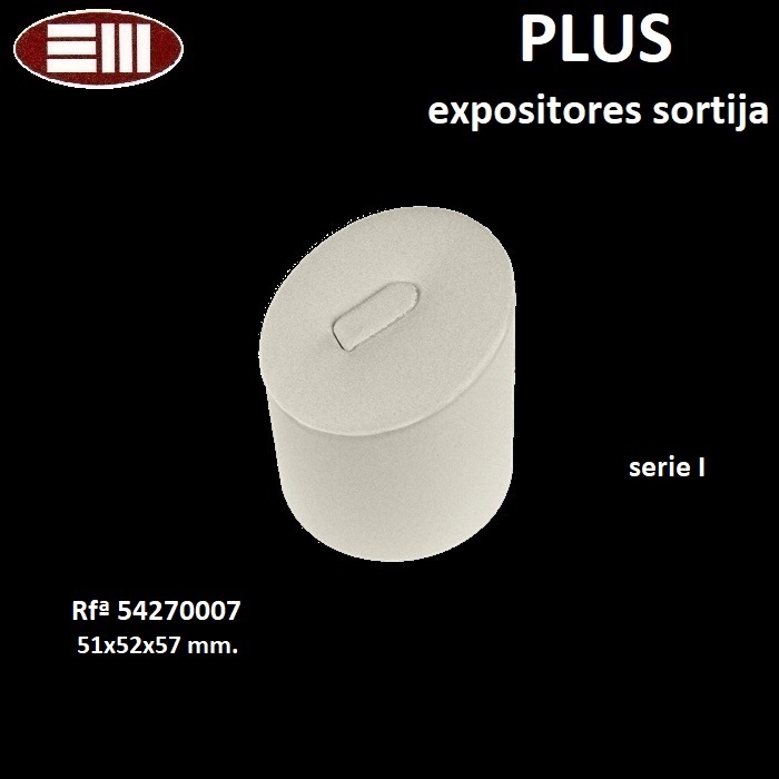 Expositor PLUS cilindro sortija lengüeta 51x52x57 mm.