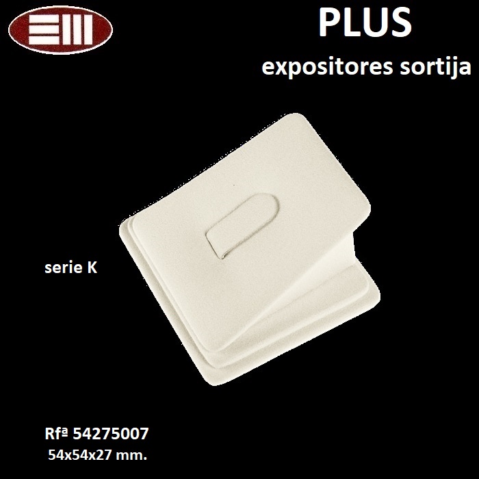 Expositor PLUS sortija lengüeta 54x54x27 mm.