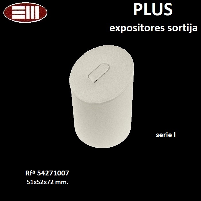 Expositor PLUS cilindro sortija lengüeta 51x52x72 mm.
