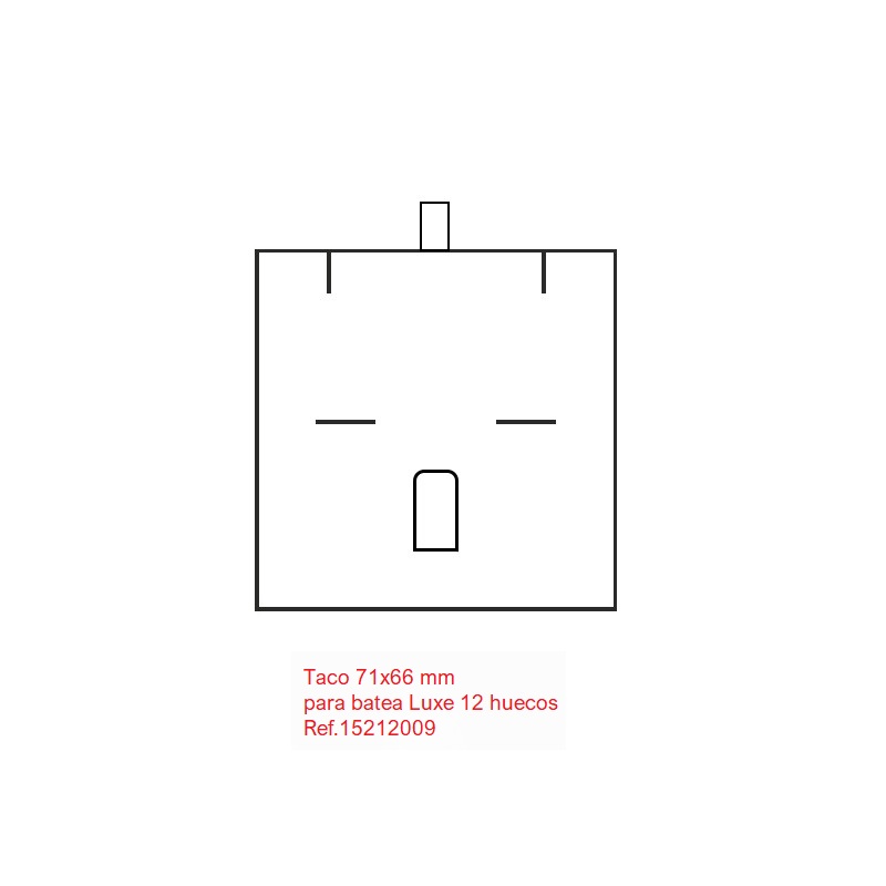 Taco pp juego sortija y pendientes 71x66 mm.
