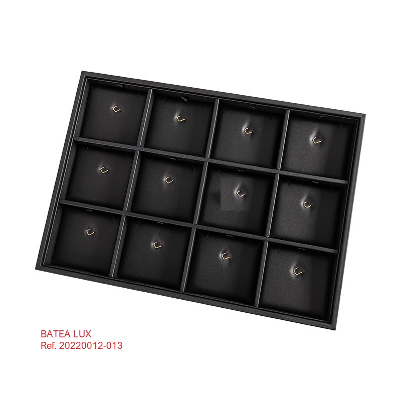 Batea Lux 12 tacos de cadena + gancho medalla 315x225x30 mm.