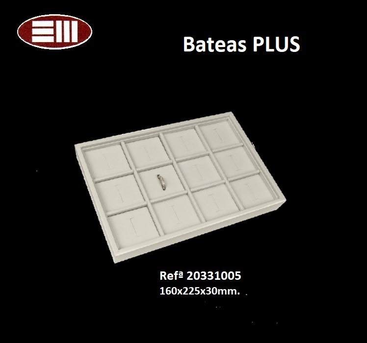 Batea Plus 12 sortijas saja 160x225x30mm.