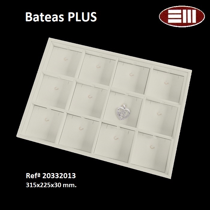 Batea Plus 12 pendants + chain 315x225x30mm.