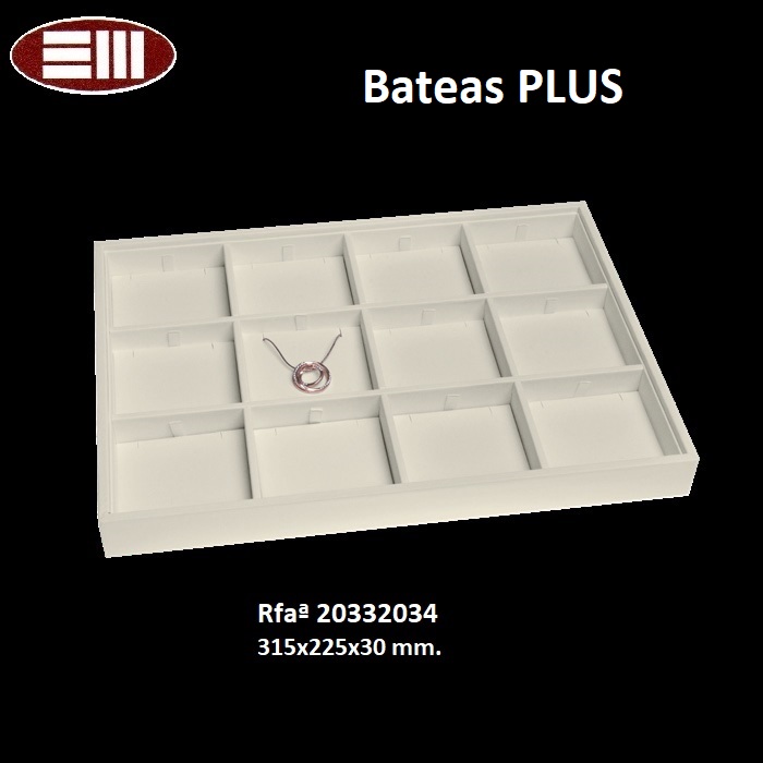 Batea Plus 12 pendants + chain 315x225x30mm.