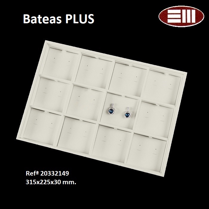 Batea Plus 12 p.pendientes omega 315x225x30mm.