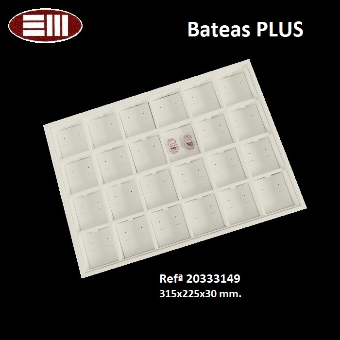 Batea Plus 24 p.pendientes omega 315x225x30mm.