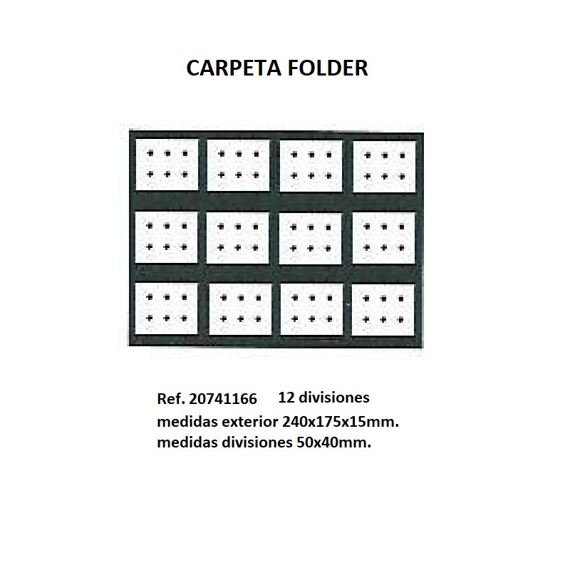 Muestrario Folder 12x3 pares pendientes presión 240x175 mm