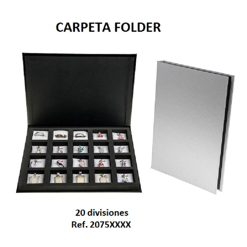 Muestrario Folder 20 sortijas saja 240x175 mm.