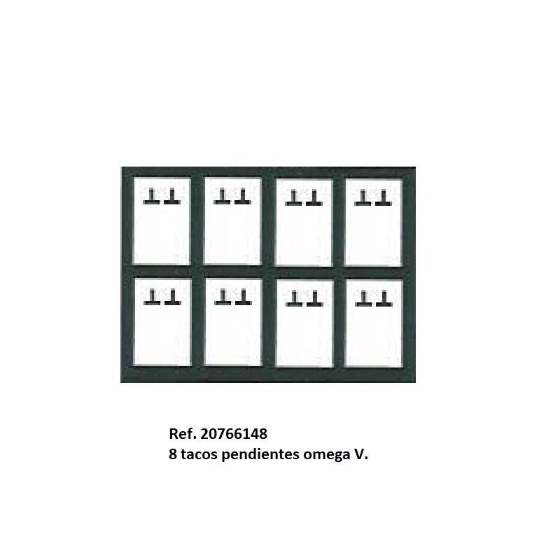 Muestrario Folder 8 pares ptes. omega V. 240x175 mm.