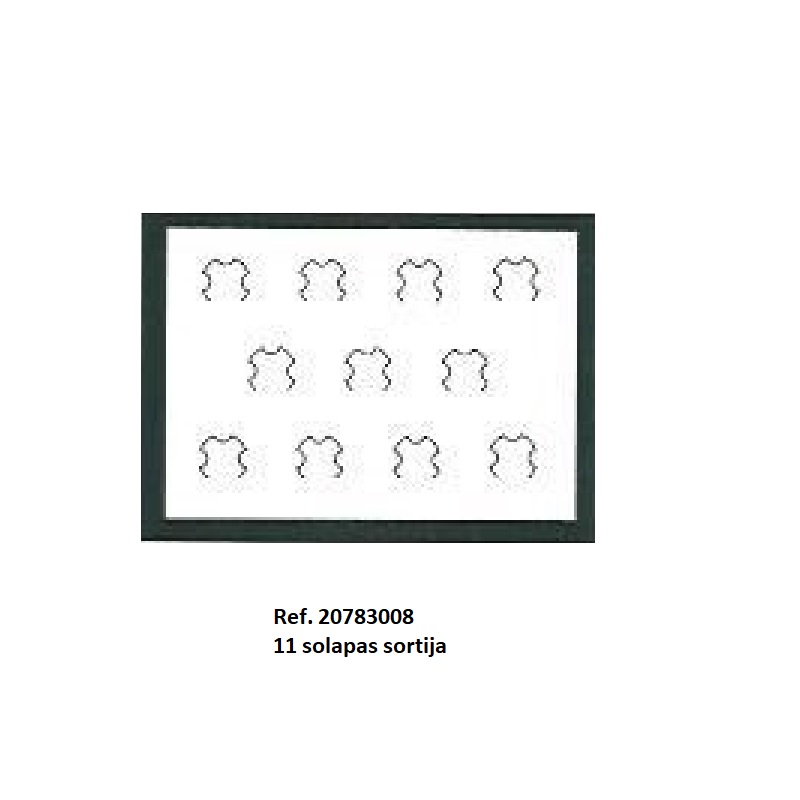 Muestrario Folder 11 solapas sortija 240x175 mm.