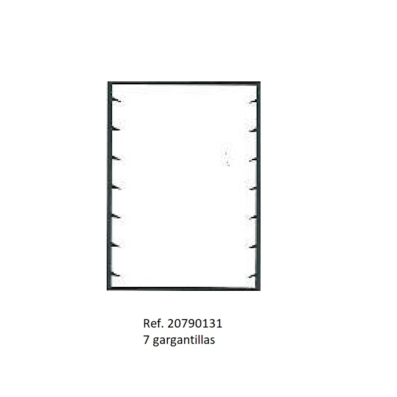 Muestrario Folder 7 gargantillas 240x175 mm.