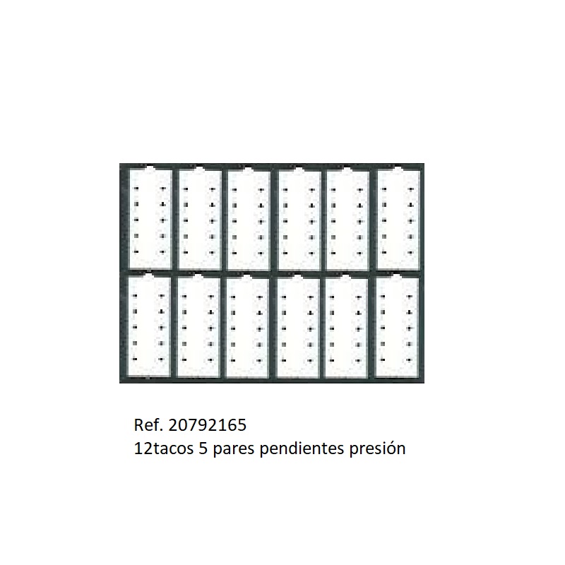 Muestrario Folder 12x5 pares ptes. presión 240x175 mm. - Haga un click en la imagen para cerrar